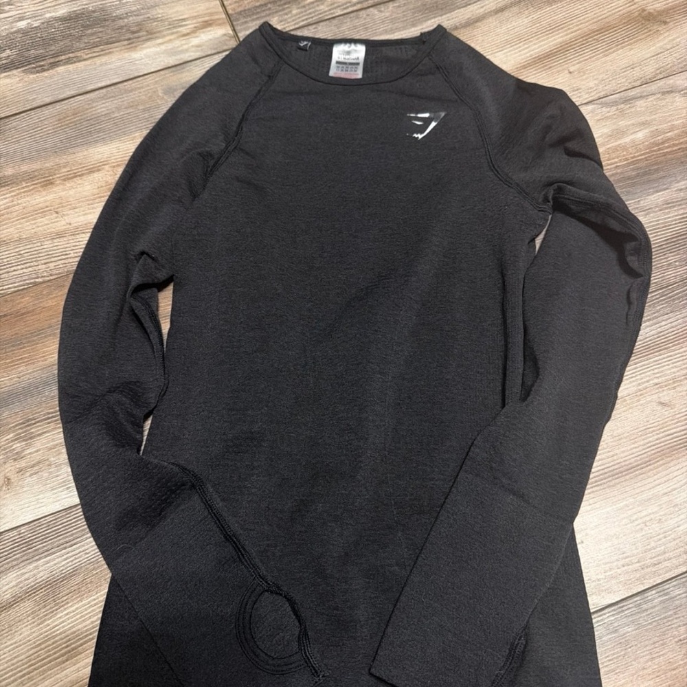 Gymshark Black Seamless Performance Long Sleeve